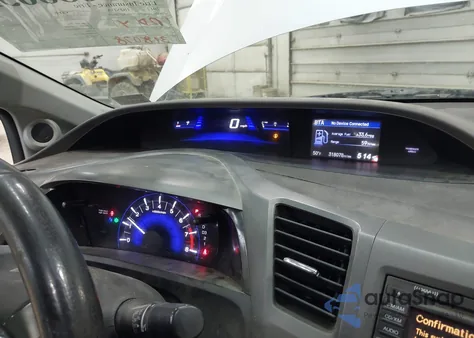 2012 Honda Civic Ex-L z USA, uszkodzony, nr VIN 2HGFB2F98CH528490